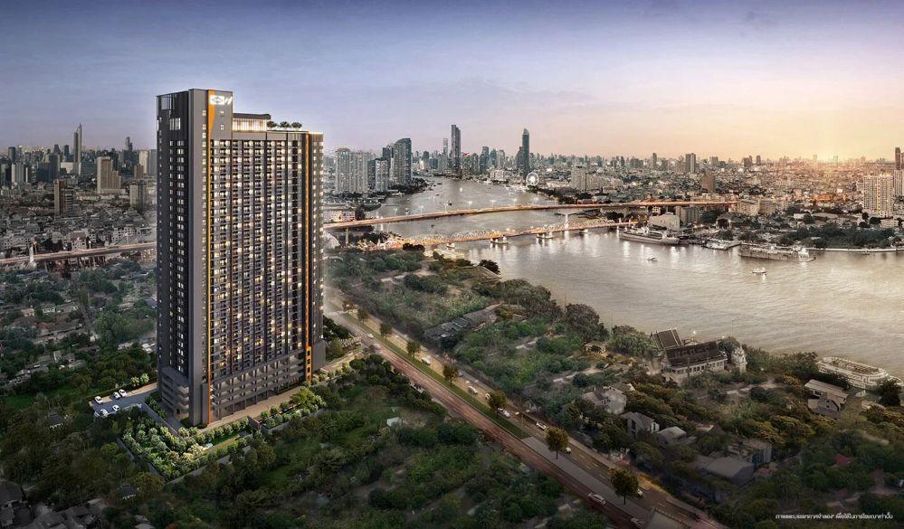 ขายดาวน์คอนโด Flexi Riverview – เจริญนคร ชั้น 18 (Rare Unit วิวแม่น้ำ+วิวสระ) ทำเลดี ใกล้ MRT ดาวคะนอง  1