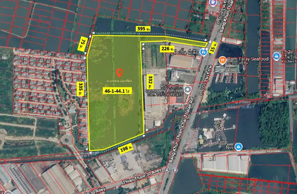 ที่ดินทำเลทอง ติดถนนบางขุนเทียน 1