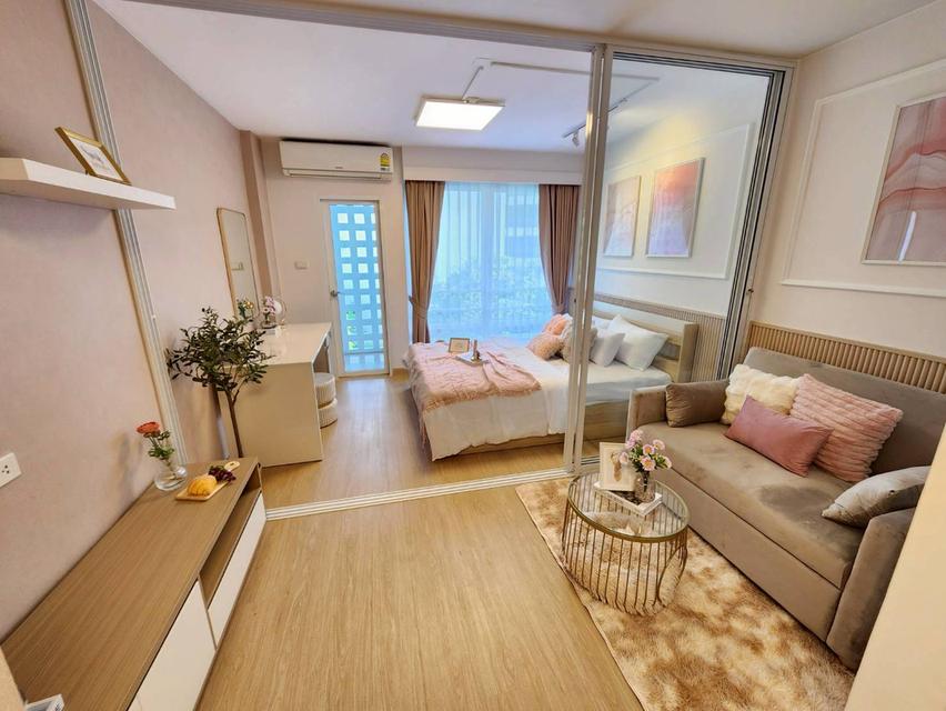 ขายคอนโด I House พระราม9 RCA อาคาร B ตึกเขียว 25.8ตรม. 1ห้องนอน 1รับแขก แต่งใหม่ เฟอร์ใหม่ทั้งห้อง เพียง 1.49 mb 1