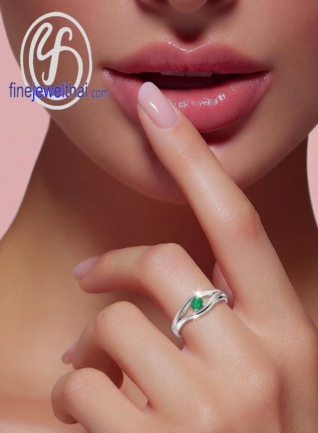 Finejewelthai แหวนมรกต พลอยแท้ เสริมมงคล R1234em