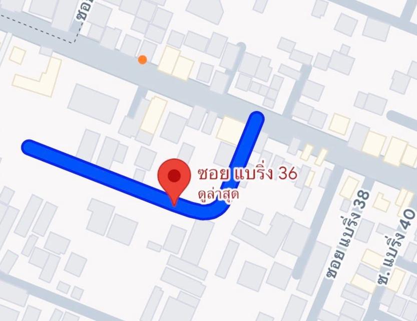 ขายที่ดิน 127 ตารางวา ในซอยแบริ่ง 36 สุขุมวิท 107 บรรยากาศร่มรื่น ใกล้รถไฟฟ้าสองสาย ใกล้ซอยทะลุไปลาซาล ห่างจากปากซอย 100 เมตร 1
