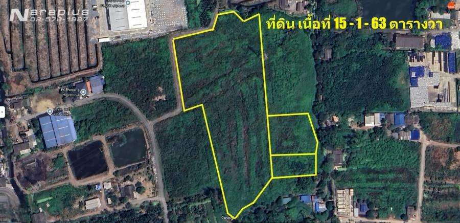 68080980 : ขายที่ดินแปลงสวยขนาด 15 ไร่ 1 งาน 63 ตารางวา ถนนคลองครุ-ศรีเมือง ต.ท่าทราย อ.เมืองสมุทรสาคร จ.สมุทรสาคร