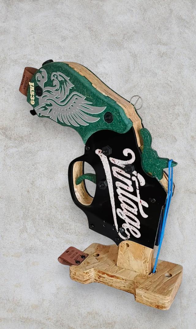 ปืนยิงยางที่ฟังเพลงได้ S-01 Vintage Rubber Band Gun with MP3  Player รูปที่ 4
