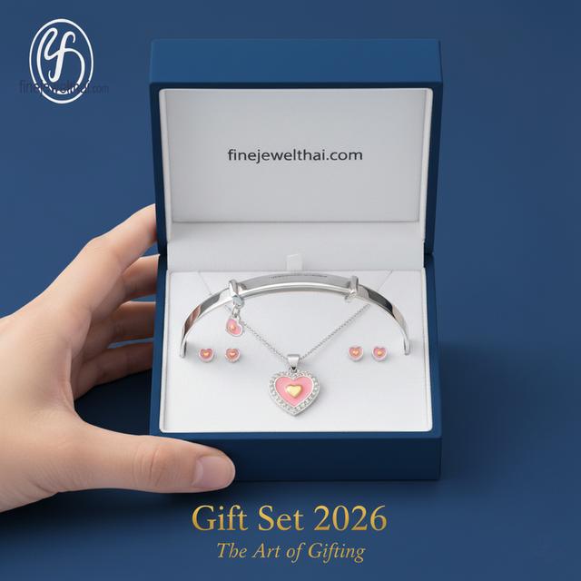 Finejewelthai ชุดเครื่องประดับ เพชรแท้ เพชรพรีเมี่ยม ของขวัญเพื่อคนพิเศษ