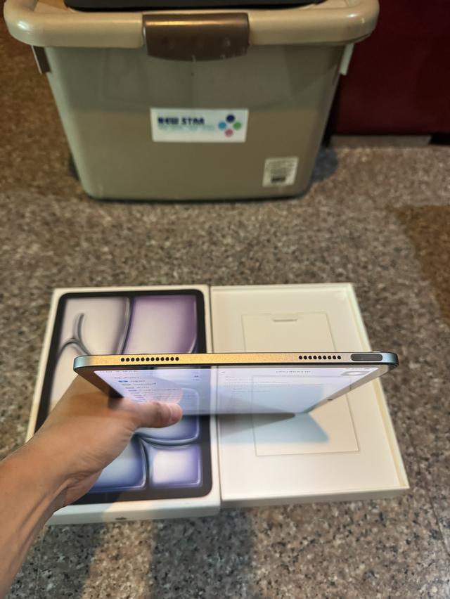ขายๆๆๆถูกๆๆiPadAir7 M3 สีSpace Black 128กิ๊กมีกล่องอีมี่ตรงแบต100รอบชาดแค่17หายากมากๆสูนTrueเครื่องใช้งานดีทุกๆฟังชั่นรีสโตได้ตลอดไม่มีติดไอคราว Model รูปที่ 3