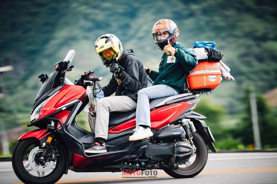 ขาย Honda Forza 350 ปี 2021 สีแดง-ดำ (สายทัวร์ริ่งทรงหล่อ เสียงนุ่มแน่น พร้อมเดินทาง) 🔴⚫
