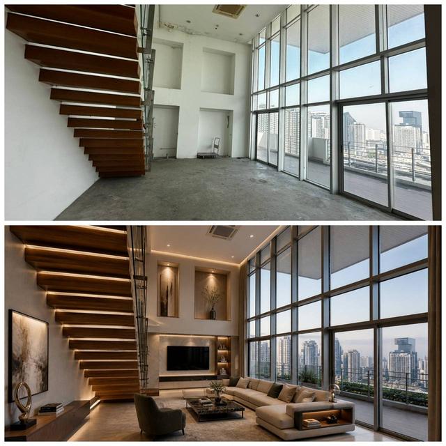 ขายด่วน! คอนโด เพนท์เฮ้าส์ ติดถนน เพชรบุรี Penthouse My Resort Bangkok 194 ตร.ม. ชั้น 27 9
