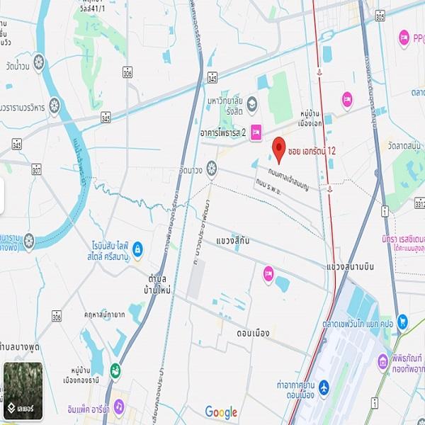 ที่ดินจัดสรร105ตรว. ชุมชนเมืองเอกโครงการ3  8