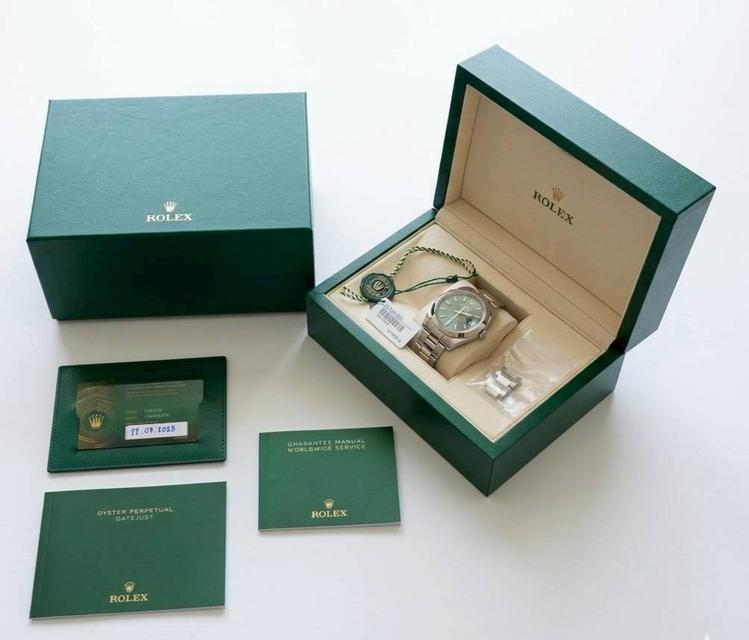 ขายนาฬิกา Rolex Datejust 41 Mint Green Ref. M126300-0019 สภาพมือสอง ใหม่มาก พร้อมใช้ รูปที่ 9