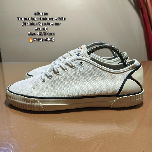 ellesseTropea text trainers white(Italcian Sportswear Brand)Size 42/27cm🔥Price 490฿