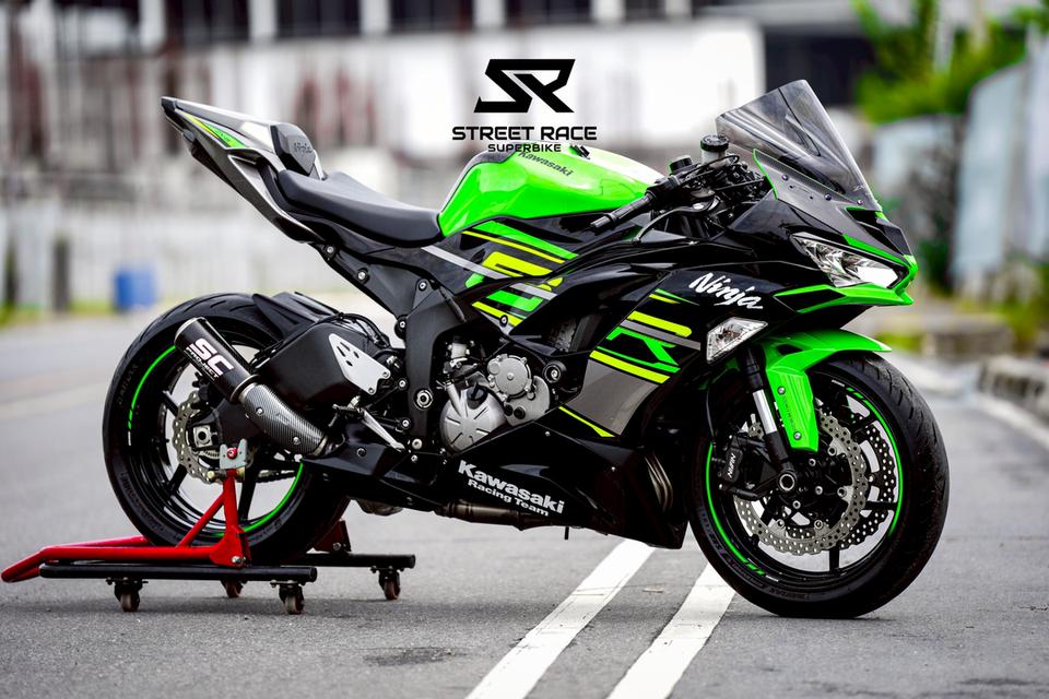 2019 Kawasaki ninja zx6-r krt รถปี 2019 ดำเขียว ของแต่งพอมี 5