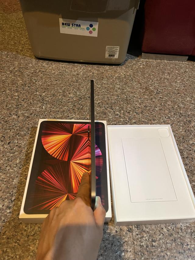 ขายiPadPro11นิ้วM1สีดำ128กิ๊กสูนTrueมีกล่องไร้รอยตกใช้งานดีถูกๆ 5