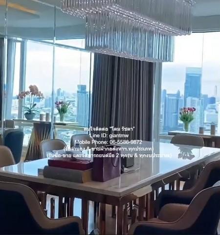 ขายคอนโด ห้อง Penthouse @วอเตอร์มาร์ค เจ้าพระยา ริเวอร์ (Watermark Chaophraya River) อาคาร A ชั้น 47 283.60 ตร.ม. 4 น 5  6
