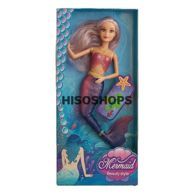 Mermaid Fantasy Girl ตุ๊กตานางเงือก เจ้าหญิงเมอร์เมด หน้าสวยมาก สีสัสสดใส หางปลาวิ้งค์ ผมสวยจัดเต็ม