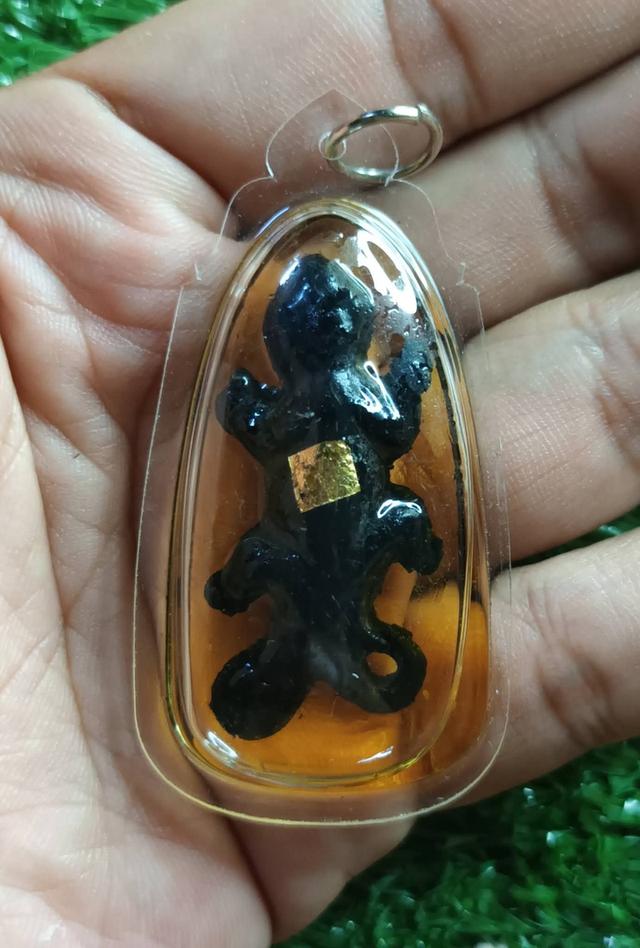 จิ้Jจกแช่น้ำมัน หลวงเตี่ยเจ็ก วัดโคกมะตูมเลี่ยมกันน้ำพร้อมห้อย