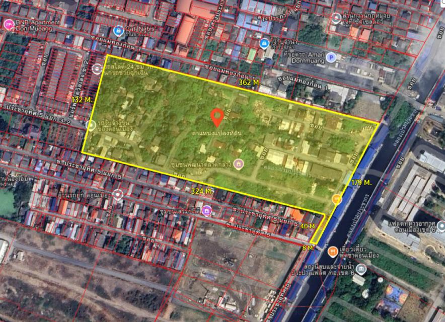 ขายที่ดิน 29-1-39.1 ไร่ ซอยประชาอุทิศ 5 ใกล้ถนนสรงประภา และสนามบินดอนเมือง 4