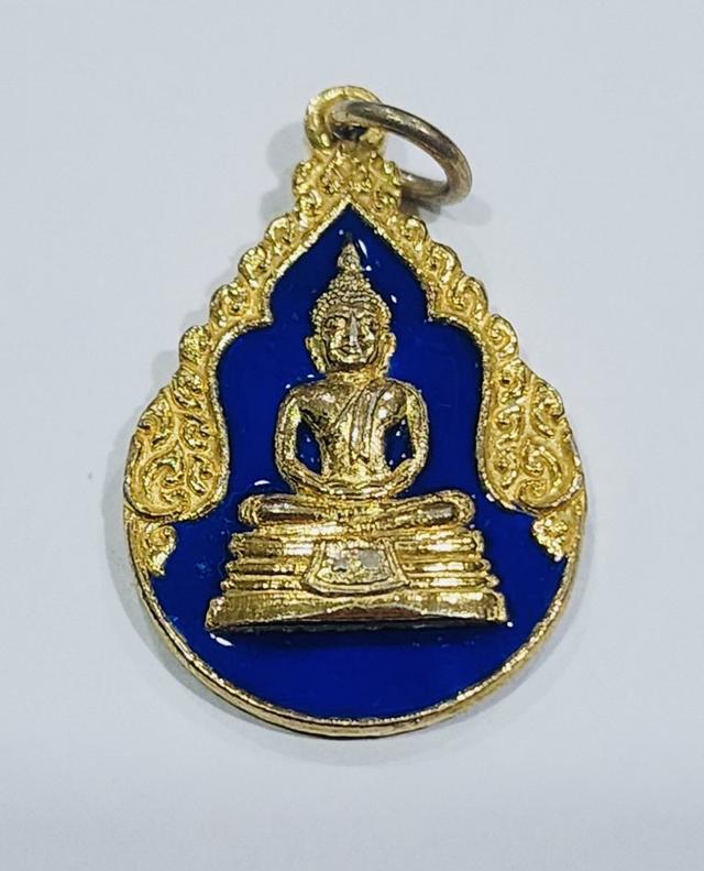 หลวงพ่อโสธร งานสมโภชน์กรุงรัตนโกสินทร์ 200 ปี พ.ศ. 2525 เนื้อกะไหล่ทองลงยาน้ำเงิน