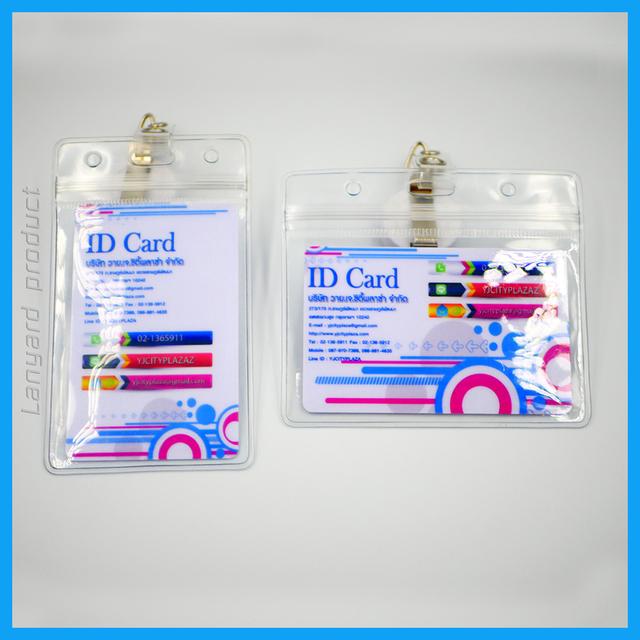 สายคล้องบัตร กรอบใส่บัตร โยโย่ห้อยบัตร บัตรพนักงาน ซองหนัง คลิปหนีบ สายคล้องบัตรไม่สกรีน สายแคล้องบัตรแบบพิมพ์ ซองหนังแบบสกรีน รูปที่ 20