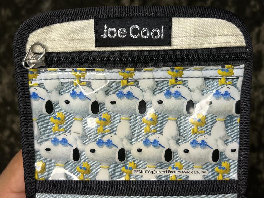 🕶️ [งานเก่า] กระเป๋าสตางค์ผ้าพับ Snoopy & Woodstock ลาย Joe Cool ยุค 90s ของแท้ Sanrio Japan! 🕶️ รูปที่ 4