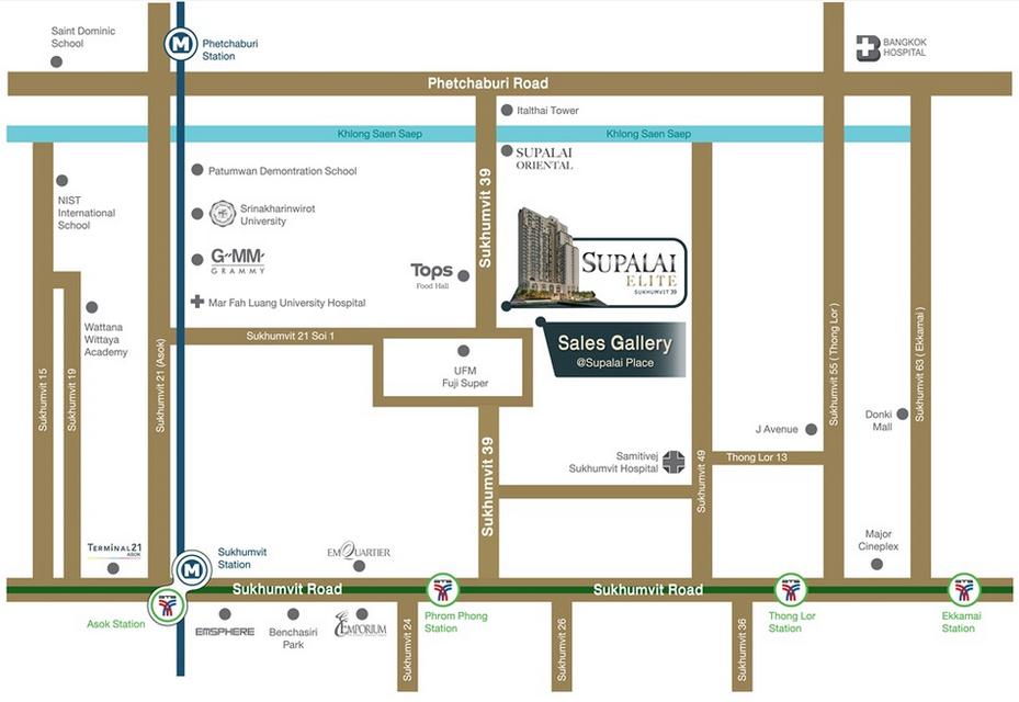 Condo Supalai Elite Sukhumvit 39 ห้อง 3G1 ชั้น6 ห้องมุม 113.5 ตร.ม 3 นอน 3 น้ำ ​Rare Item Room 12