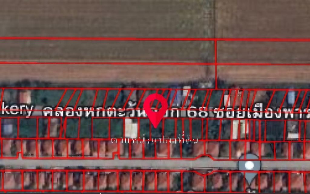 ขายที่ดินเปล่า 2แปลง แปลงละ63 ตารางวา คลองหลวง คลอง6 5