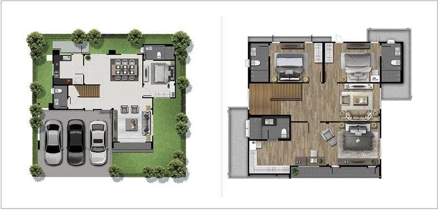 โครงการ Centro Bangna-Srinakarin แบบบ้าน Type ใหญ่สุด CAPELLA (แบบบ้านใหม่) 7