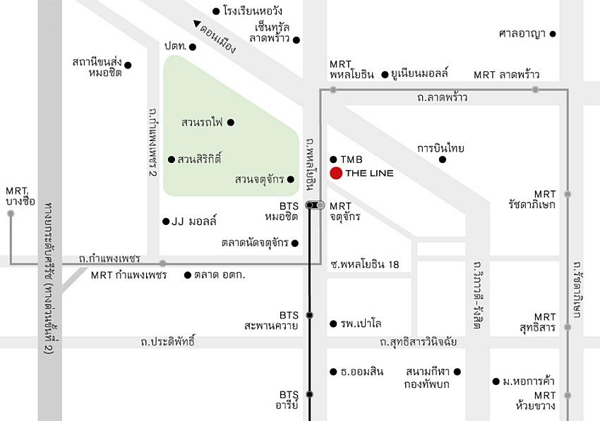 คอนโด เดอะ ไลน์ จตุจักร-หมอชิต ใกล้ BTS หมอชิต 34 ตร.ม 1 ห้องนอน ชั้น27 วิวสวย ตกแต่งครบตามรูป 12