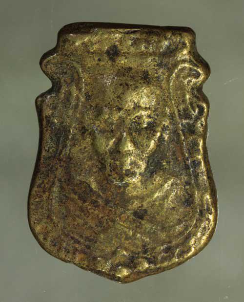 เหรียญ หล่อ หน้าเสือ  หลวงพ่อน้อย เนื้อทองผสม ค่ะ j1903 1
