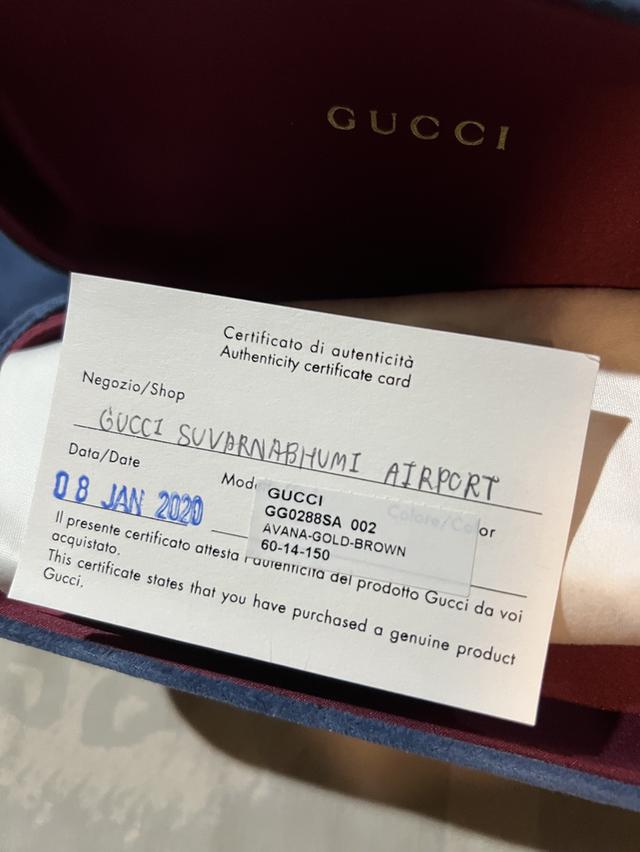 แว่นตา GUCCI กันแดด UV รูปที่ 8