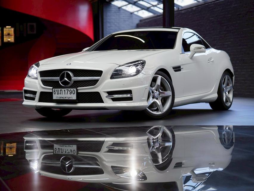 BENZ SLK200 AMG R172 9Speed ปี 2015 สีขาว ไมล์น้อย ช้าอด