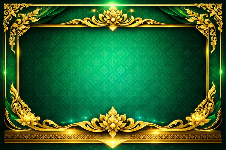 กรอบภาพลายไทย ใช้ในการออกแบบ