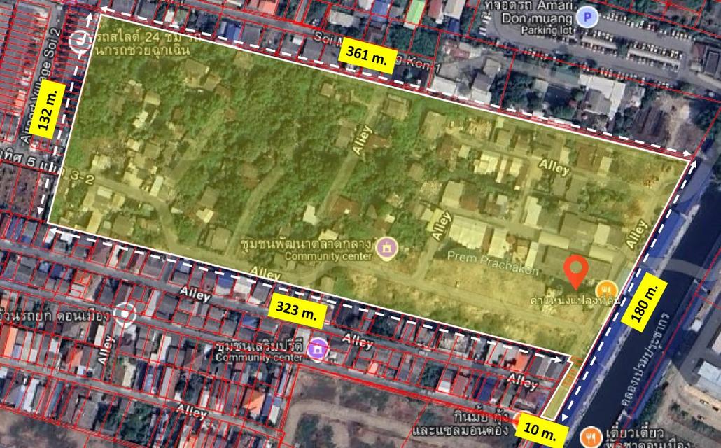 ขายที่ดินใกล้สนามบินดอนเมือง 29 ไร่ เจ้าของขายเอง !! 1