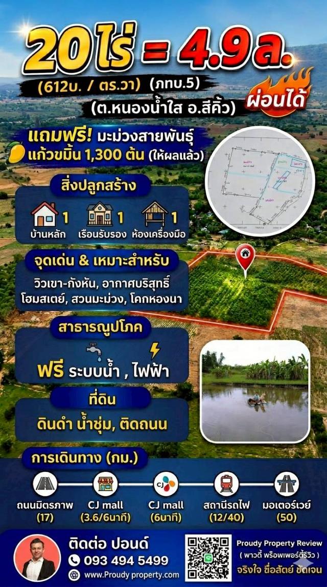 ขายที่ดินทางเลือก (ภบท5) ราคาจับต้องง่าย. ( 612บ./ ตร.วา ) ( 20 ไร่. : 4.9 ล้าน ) | ซื้อขาย เปลี่ยนชื่อได้ : พื้นที่. ปลอดภัยฯ หายห่วง | อากาศบริสุทธิ 13