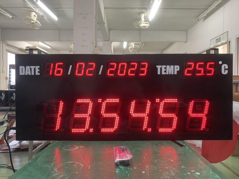 นาฬิกาดิจิตอลสำหรับโรงงาน สถานที่ต่างๆ รูปที่ 2