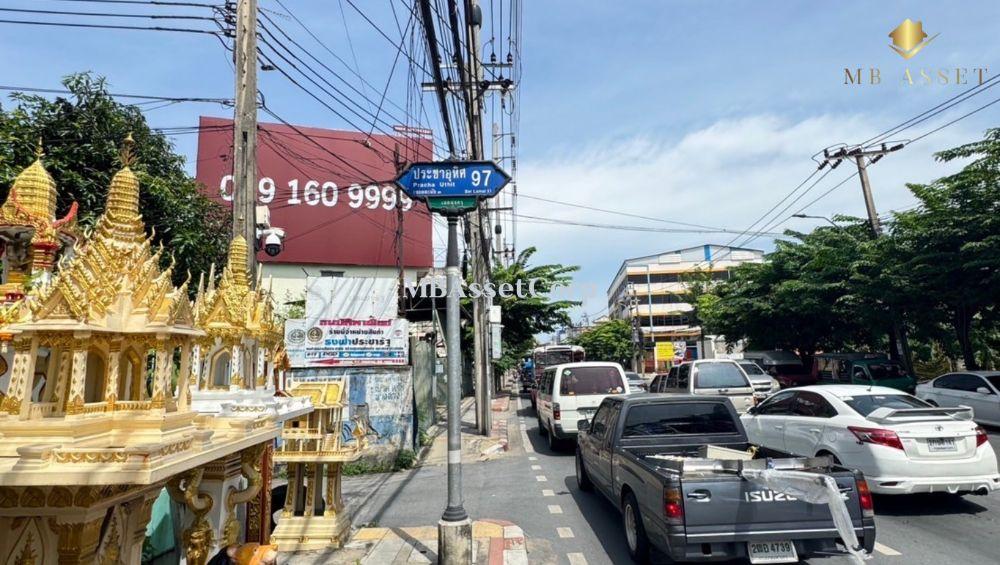 ขายที่ดินสวย 541 ตร.วา ริมถนนประชาอุทิศ 97 ( ทุ่งครุ ) ติดถนนหลัก พื้นที่สีเหลือง  ใกล้ ม.เทคโนโลยีพระจอมเกล้าธนบุรี ( บางมด ) 7