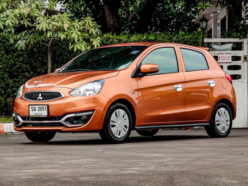 MITSUBISHI MIRAGE 1.2 GLX ปี 2019 เกียร์ Auto เบนซิน สีส้ม รถบ้านพร้อมใช้งาน ไมล์เพียง 110,249 km. 3