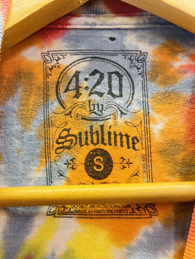 เสื้อวง Sublime ลายมัดย้อม (ของแท้) Size S 18x27.5 ส่งฟรี รูปที่ 3