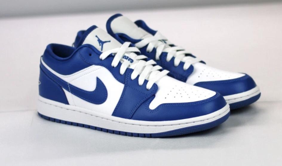 รองเท้าผ้าใบ Nike Air jordan 1low Marina blue 3