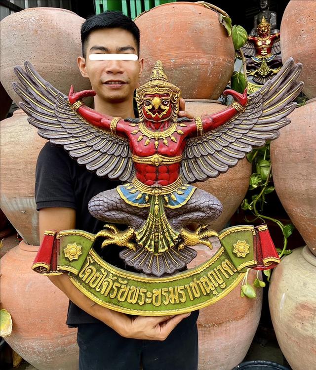 พญาครุฑ ขนาด70ซม ครุฑธนาคาร พญาครุฑติดผนัง