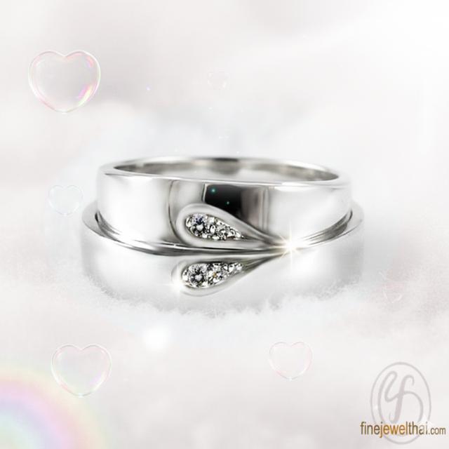 Finejewelthai-Valentine Gift แหวนคู่รัก แหวนเพชรแท้ ราคาพิเศษ RC3047