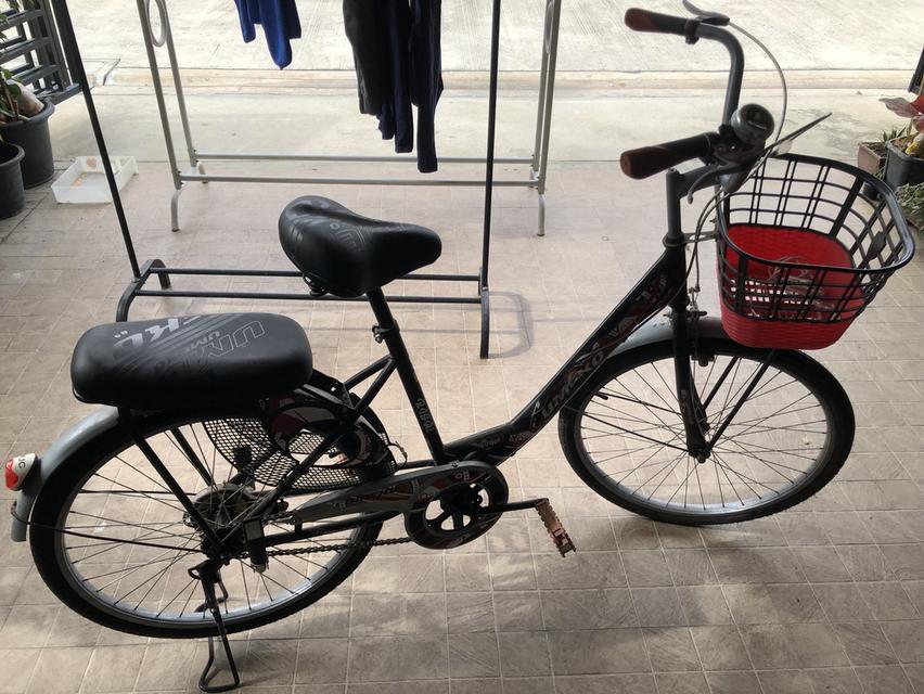 จักรยานแม่บ้าน 24 นิ้ว RISA ตะกร้าทูโทน รถจักรยาน จักรยานแม่บ้านญี่ปุ่น จักรยานแม่บ้าน