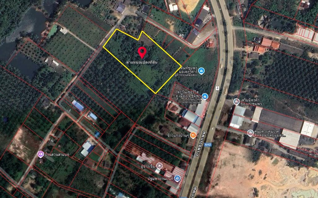 ขายที่ดิน 7 ไร่ เมืองชุมพร ทำเลดี ใกล้ถนนใหญ่ 5