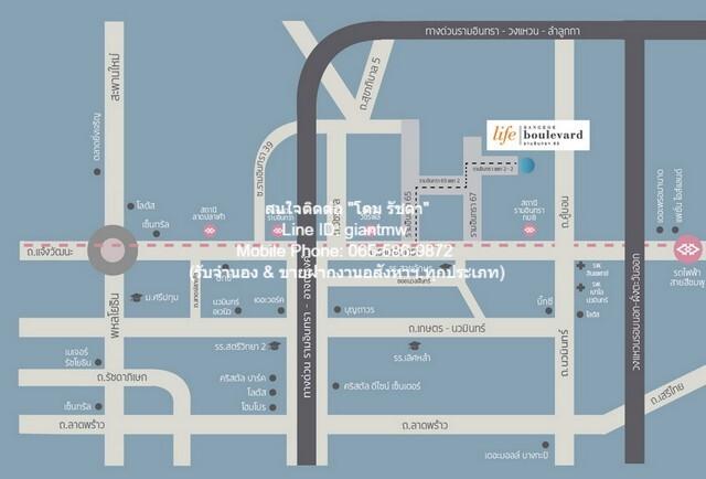 บ้าน ขายบ้านเดี่ยว 2 ชั้น (หลังมุม) ไลฟ์ บางกอก บูเลอวาร์ด รามอินทรา 65 (Life Bangkok Boulevard Ramintra 65) 64 sq.wa 3  2