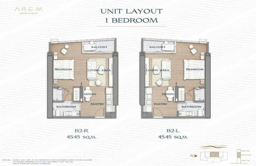 C741 ขาย คอนโด AROM WONGAMAT วิวทะเล  1 ห้องนอน เฟอร์นิเจอร์ เครื่องไฟฟ้า ครบ 5