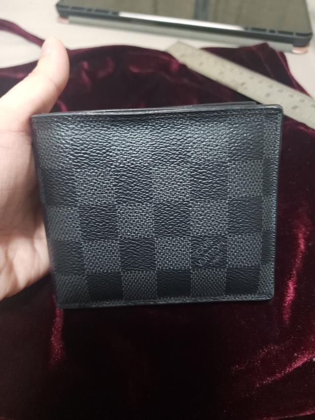 louis vuitton louis vuitton amerigo wallet damier graphite  12