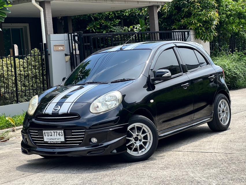 Nissan March 1.2EL ปี2012 สีดำ ออโต้ เบนซิน