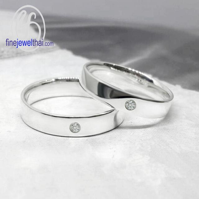 FineJewelThai | แหวนคู่ เงินแท้ แหวนเพชรแท้ แหวนแต่งงาน RC3052di_2