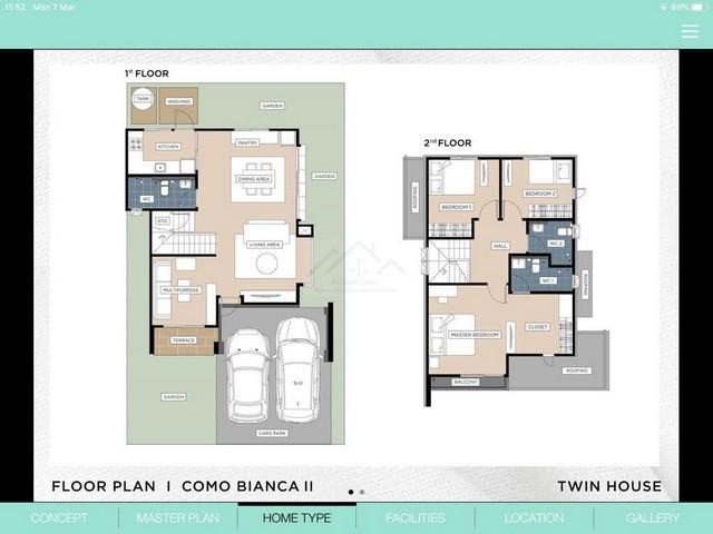 ให้เช่า บ้านแฝด หลังมุม โครงการ โคโม่ เบียงก้า บางนา Como Bianca สไตล์ Minimal Eco Living หลังใหม่ ไม่เคยปล่อยเช่า ใกล้เมกะบางนา วงแหวนกาญจนา 13