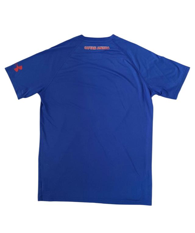 เสื้อยืดออกกำลังกายมือสอง under armour x marvel captain america รูปย่อยที่ 2