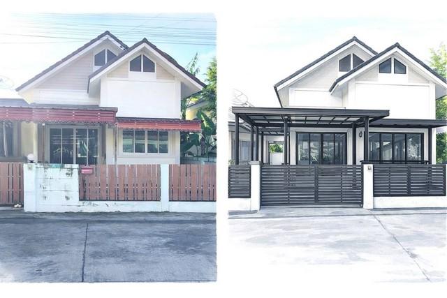 ขายบ้านหนองตำลึงอมตะนครชลบุรีบ้านแฝดชั้นเดียวรีโนเวทพร้อมอยู่ ม.อยู่สบายริมน้ำ (ฝั่งนิคมอมตะนคร) พื้นที่ 36 ตรว 3 นอน 2 3